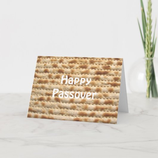 Glücklicher Passover Matzah Grußkarte Karte (Vorderseite)