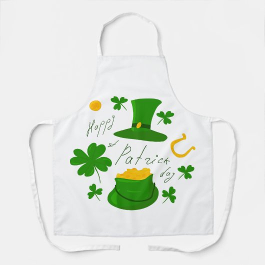 Glücklicher Patrick-Tag Schürze (Vorderseite)
