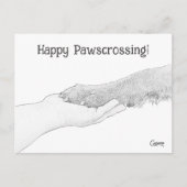 Glücklicher Pawscrossing! -Postkarte Postkarte (Vorderseite)