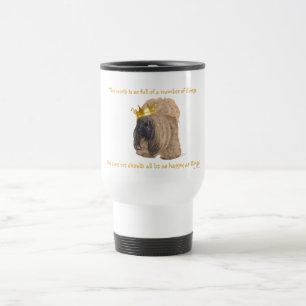 Glücklicher Pekingese König Reisebecher