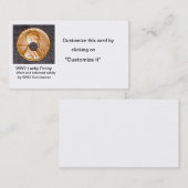 Glücklicher Penny des Geschäfts-card/WW2 Visitenkarte (Vorne/Hinten)