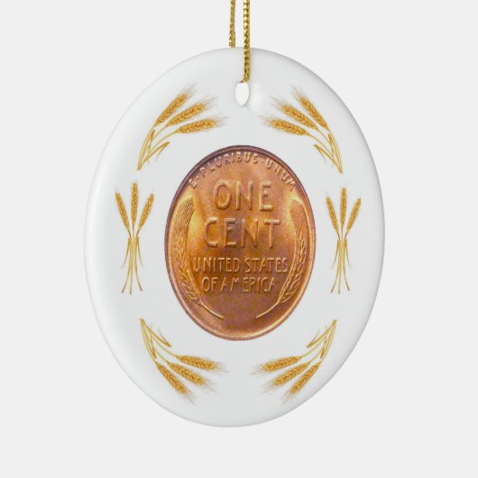 Glücklicher Penny Keramikornament (Rechts)