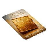 Glücklicher Pessach! Golden Matzah Magnet (Rechte Seite)