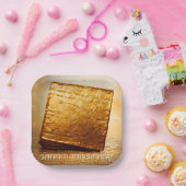 Glücklicher Pessach! Golden Matzah Pappteller (Party)