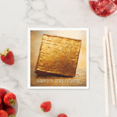 Glücklicher Pessach! Golden Matzah Serviette (Beispiel)
