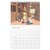 Glücklicher Pferdekalender 2026 Kalender (Mär 2027)