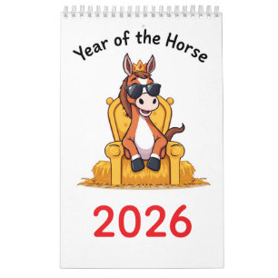 Glücklicher Pferdekalender 2026 Kalender