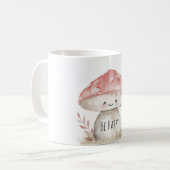 Glücklicher Pilz Kaffeetasse (Vorderseite Links)