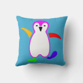 Glücklicher Pinguin Kissen (Rückseite)