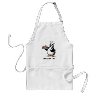 Glücklicher Pinguin-Koch Süßes Kochdesign für Tier Schürze
