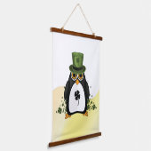 Glücklicher Pinguin St. Patrick's Day Wandkunst Ir (Gewinkelt)