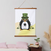 Glücklicher Pinguin St. Patrick's Day Wandkunst Ir (Schlafzimmer)