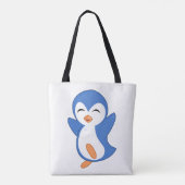 glücklicher Pinguin Tasche (Rückseite)