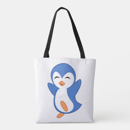 glücklicher Pinguin Tasche (Rückseite)