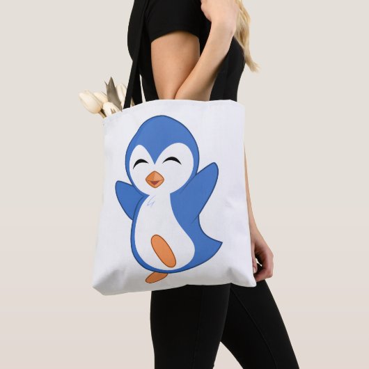 glücklicher Pinguin Tasche (Von Nahem)