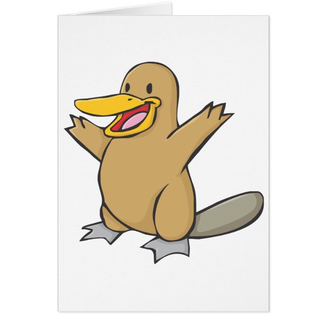 Glücklicher Platypus Cartoon (Vorne)