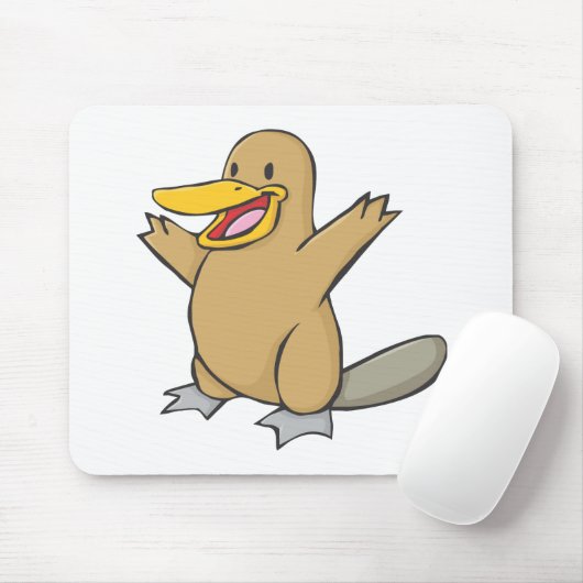 Glücklicher Platypus Cartoon Mousepad (Mit Mouse)
