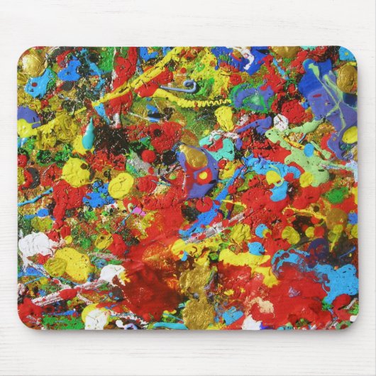 GLÜCKLICHER PLATZ Mousepad (Vorne)