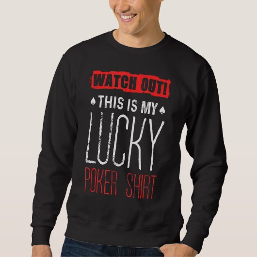 Glücklicher Poker Sweatshirt (Vorderseite)
