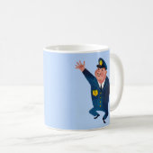 glücklicher Polizist Kaffeetasse (VorderseiteRechts)
