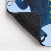 glücklicher Polizist Mousepad (Ecke)