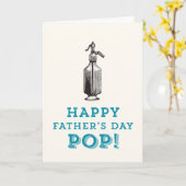 Glücklicher POP der Vatertag! Karte (Gelbe Blume)