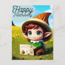 Glücklicher Postübergang, Postkarte für Postüberqu