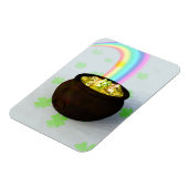Glücklicher Pot aus Gold Magnet (Linke Seite)