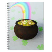 Glücklicher Pot aus Gold Notizblock (Vorderseite)