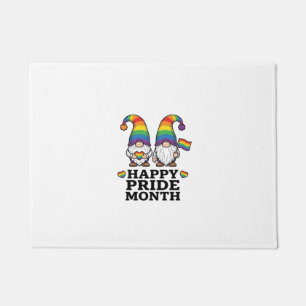 Glücklicher Pride Monat Gnom Vintage Regenbogen Sh Fußmatte