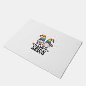 Glücklicher Pride Monat Gnom Vintage Regenbogen Sh Fußmatte (Schrägansicht)