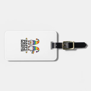 Glücklicher Pride Monat Gnom Vintage Regenbogen Sh Gepäckanhänger