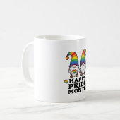 Glücklicher Pride Monat Gnom Vintage Regenbogen Sh Kaffeetasse (Vorderseite Links)