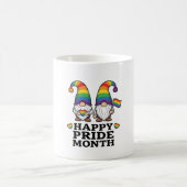 Glücklicher Pride Monat Gnom Vintage Regenbogen Sh Kaffeetasse (Mittel)