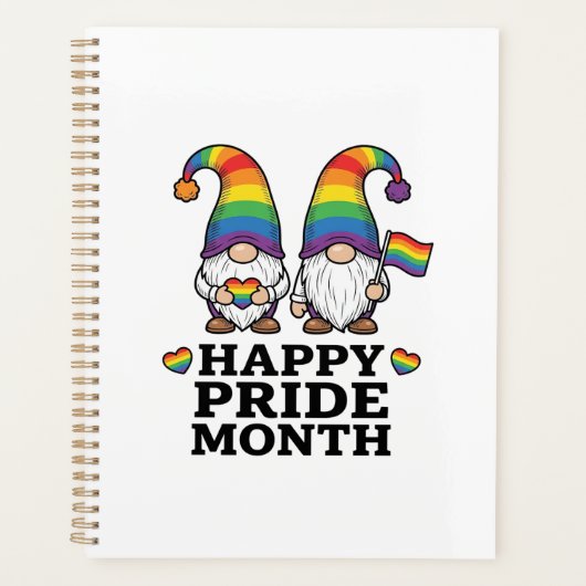 Glücklicher Pride Monat Gnom Vintage Regenbogen Sh Planer (Vorderseite)