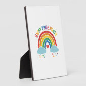 Glücklicher Pride Monat Regenbogen Vintage Gravur Fotoplatte (Seite)