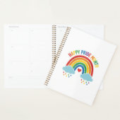 Glücklicher Pride Monat Regenbogen Vintage Gravur Planer (Anzeige)