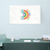 Glücklicher Pride-Monat Regenbogen-Vintage-Stich-D Banner (Messeveranstaltung)