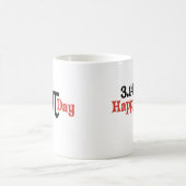 Glücklicher PU-Tag 3,14 - 14. März Kaffeetasse (Mittel)
