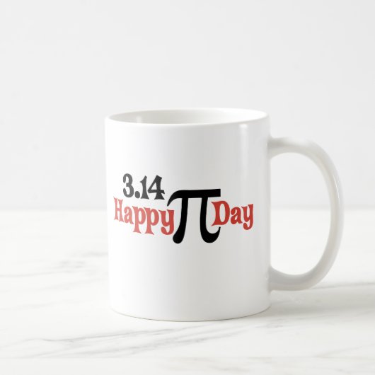 Glücklicher PU-Tag 3,14 - 14. März Kaffeetasse (Rechts)