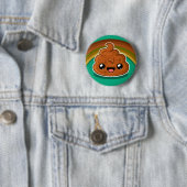 Glücklicher Pudding - Regenbogen-Stil Button (Beispiel)