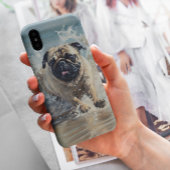 Glücklicher Pug am Strand Case-Mate iPhone Hülle