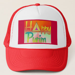 Glücklicher Purim 2 Hut Truckerkappe