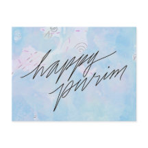 glücklicher Purpurrot in wolkenblau