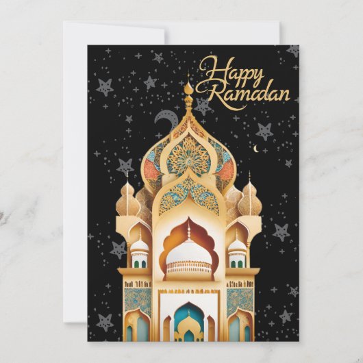 glücklicher Ramadan Feiertagskarte (Vorderseite)