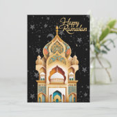 glücklicher Ramadan Feiertagskarte (Stehend Vorderseite)