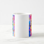GLÜCKLICHER REGENBOGEN-BECHER KAFFEETASSE (Mittel)
