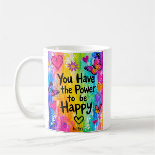 GLÜCKLICHER REGENBOGEN-BECHER KAFFEETASSE