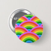Glücklicher Regenbogen Button (Vorne & Hinten)