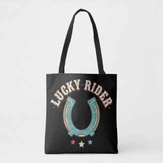 Glücklicher Reiter Vintage-Hufeisen Tasche